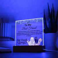 Load image into Gallery viewer, Infuse Modern Elegance into Your Space with Our Square Acrylic Plaque/Bff Gift Idea
