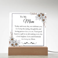 Load image into Gallery viewer, To My Mom - Love and Gratitude for being my Mom
