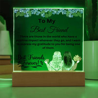 Load image into Gallery viewer, Infuse Modern Elegance into Your Space with Our Square Acrylic Plaque/Bff Gift Idea
