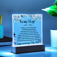Load image into Gallery viewer, Shower Your Beautiful Wife with Love through Thoughtful Messages with Our Engraved Acrylic Plaque
