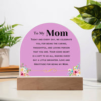 Load image into Gallery viewer, To My Mom - Love and Gratitude for being my Mom.
