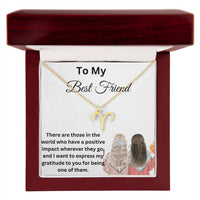 Load image into Gallery viewer, Capture Her Joy with the Zodiac Name Necklace
