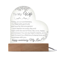 Load image into Gallery viewer, Shower Your Beautiful Wife with Love through Thoughtful Messages with Our Engraved Acrylic Plaque
