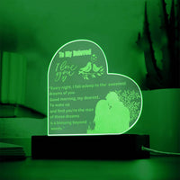 Load image into Gallery viewer, Illuminate Your Memories with Our Engraved Acrylic Heart Plaque
