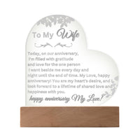 Load image into Gallery viewer, Shower Your Beautiful Wife with Love through Thoughtful Messages with Our Engraved Acrylic Plaque
