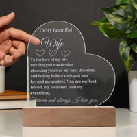 Load image into Gallery viewer, Illuminate Your Moments with our Engraved Acrylic Plaque – A Timeless Expression of Love and Appreciation
