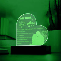 Load image into Gallery viewer, Illuminate Your Memories with Our Engraved Acrylic Heart Plaque
