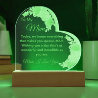 Load image into Gallery viewer, To My Mom - Love and Gratitude for being my Mom.
