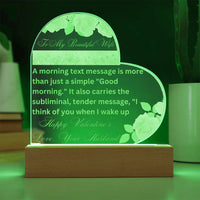 Load image into Gallery viewer, Illuminate Your Memories with Our Engraved Acrylic Heart Plaque
