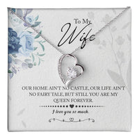 Load image into Gallery viewer, My Queen Wife -- Forever Love Necklace with On Demand Message Card
