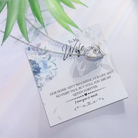 Load image into Gallery viewer, My Queen Wife -- Forever Love Necklace with On Demand Message Card
