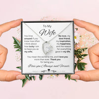 Load image into Gallery viewer, To My Wife  - You mean the world to me
