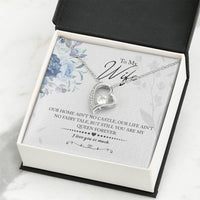 Load image into Gallery viewer, My Queen Wife -- Forever Love Necklace with On Demand Message Card
