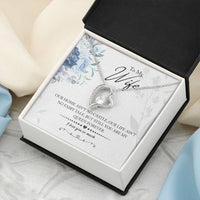 Load image into Gallery viewer, My Queen Wife -- Forever Love Necklace with On Demand Message Card
