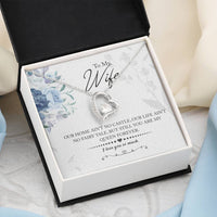 Load image into Gallery viewer, My Queen Wife -- Forever Love Necklace with On Demand Message Card
