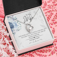 Load image into Gallery viewer, My Queen Wife -- Forever Love Necklace with On Demand Message Card
