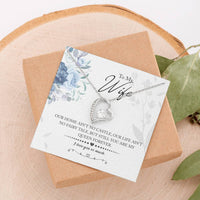 Load image into Gallery viewer, My Queen Wife -- Forever Love Necklace with On Demand Message Card
