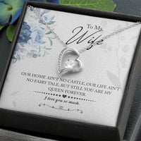 Load image into Gallery viewer, My Queen Wife -- Forever Love Necklace with On Demand Message Card
