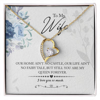 Load image into Gallery viewer, My Queen Wife -- Forever Love Necklace with On Demand Message Card
