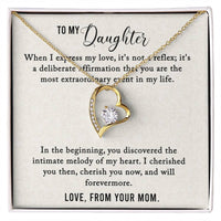 Load image into Gallery viewer, Enchant Her with the Unbreakable Love Knot Necklace/Gift for Daughter/ Birthday Gift/ Valentine&#39;s Gift Idea
