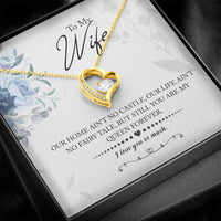Load image into Gallery viewer, My Queen Wife -- Forever Love Necklace with On Demand Message Card
