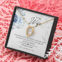 Load image into Gallery viewer, My Queen Wife -- Forever Love Necklace with On Demand Message Card
