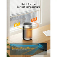 Load image into Gallery viewer, Portable Electric Space Heater 1500W with Timer, Thermostat, Eco Mode - Silver
