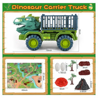 Load image into Gallery viewer, Dinosaur Toy for Kids 3-5 5-7, Dinosaur Truck Carrier Car, Monster Truck with Dinosaur Toys for Boys, Dino Transport Cars Playset Gift for Boys

