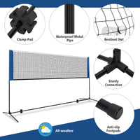Load image into Gallery viewer, 10FT Adjustable Badminton Net Set with Carry Bag - Portable &amp; Easy Setup
