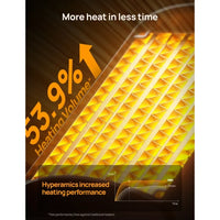 Load image into Gallery viewer, Portable Electric Space Heater 1500W with Timer, Thermostat, Eco Mode - Silver
