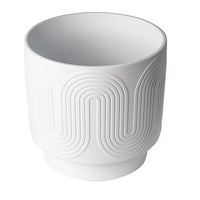 Load image into Gallery viewer, 12&quot; Amy Ceramic Planter White Modern Indoor Outdoor
