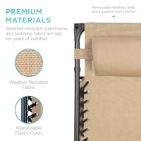 Load image into Gallery viewer, Relax in Style with Our Beige Folding Zero Gravity Recliner Chair
