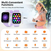 Load image into Gallery viewer, Purple Wireless Calling Smartwatch for Women
