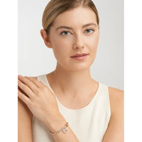 Load image into Gallery viewer, Diamond Accent Mom Charm 14k Rose Gold Plated 7.25&#39;&#39;
