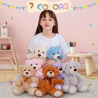 Load image into Gallery viewer, 7 Packs Teddy Bears 14&#39;&#39; Bulk Stuffed Animals Plush Bear 7 Colors
