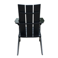 Load image into Gallery viewer, Elegant Black Outdoor Adirondack Chair - Modern Design &amp; Acacia Wood
