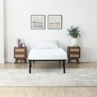 Load image into Gallery viewer, Heavy Duty 14&quot; Steel Slat Platform Bed Frame Twin Full Queen King Size Black
