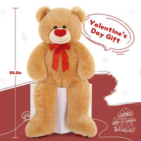 Load image into Gallery viewer, 35.4&quot; Giant Teddy Bear with Big Footprints Plush Stuffed Animals
