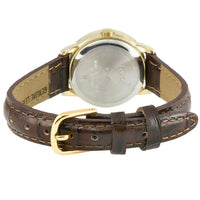 Load image into Gallery viewer, Timex Women&#39;s Easy Reader Date Brown/Gold 25mm Leather Watch
