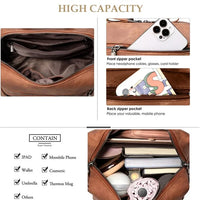 Load image into Gallery viewer, Stylish Waterproof PU Leather Backpack Purse
