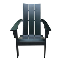 Load image into Gallery viewer, Elegant Black Outdoor Adirondack Chair - Modern Design &amp; Acacia Wood
