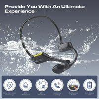 Load image into Gallery viewer, Bone Conduction Swim Headphones, Wireless Bluetooth
