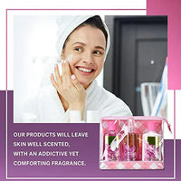 Load image into Gallery viewer, Sweet Bloom Spa Travel Set - Body Lotion, Shower Gel, Mist, Unisex Fragrance
