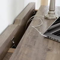 Load image into Gallery viewer, Timeless Rustic Gray Cube Storage Office Desk
