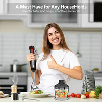 Load image into Gallery viewer, 5-in-1 Immersion Hand Blender Set 1000W - Turbo Mode &amp; 20 Speeds

