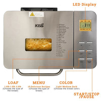 Load image into Gallery viewer, 9-in-1 Bread Maker Machine with LCD Display, 2LB Capacity
