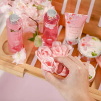 Load image into Gallery viewer, Bath Gift Sets for Women, 8 Pcs Cherry Blossom &amp; Jasmine Spa Baskets
