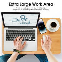 Load image into Gallery viewer, Lap Desk Bamboo Adjustable Bed Table - Multi-Use Laptop Tray Stand
