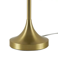 Load image into Gallery viewer, 18&quot; Modern Dome Touch On/Off Table Lamp, Brass &amp; Black Finishes
