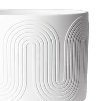 Load image into Gallery viewer, 12&quot; Amy Ceramic Planter White Modern Indoor Outdoor
